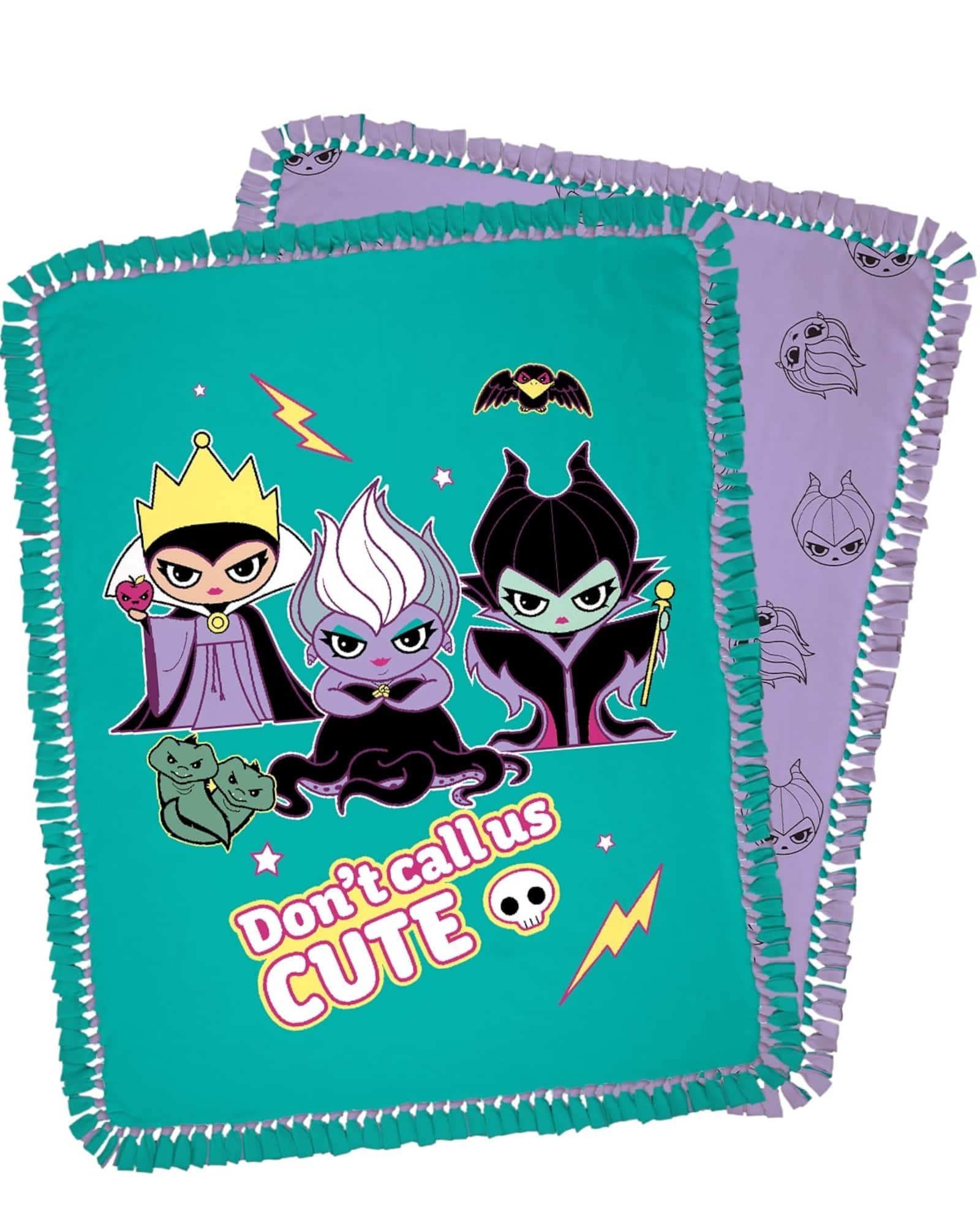 Disney® Villains 72" Don't Call Us Cute No Sew Fleece Throw Kit